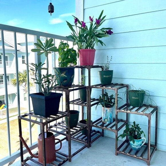 NEW Plant Stand Indoor Outdoor Corner Shelf 11 Potted Large Holder. - Picture 4 of 9